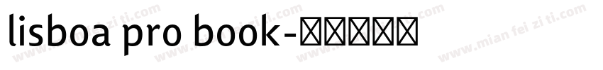 lisboa pro book字体转换